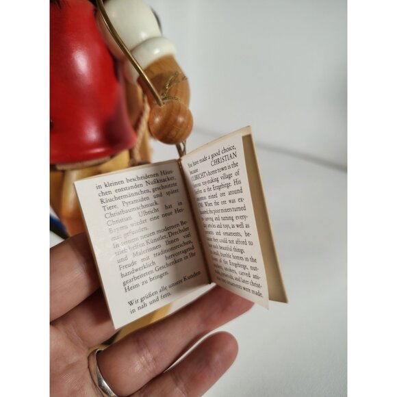 HOLZKUNST CHRISTIAN ULBRICHT NUTCRACKER CLOTH PEDDLER WOODER SMOKER W. GERMANY - Picture 5 of 11